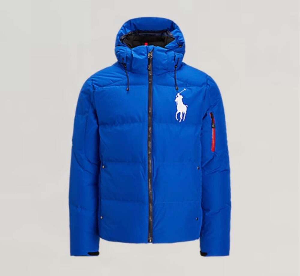 Polo Ralph Lauren, Big Pony, Blue, 650 Down Filled Puffer Jacket, Streetwear,XL